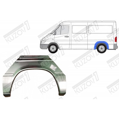 Арка Задняя Большая Klokkerholm для Mercedes Sprinter 2000-2006 - фото